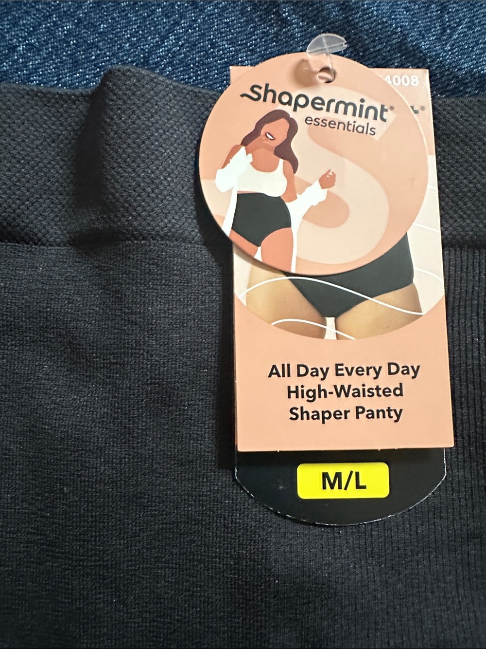 Shapermint Black High-Waisted Shaper Panty